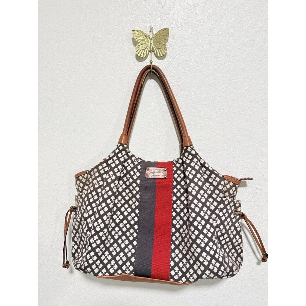 Kate Spade Classic Spade Diaper Bag & Travel Bag Tote W/ Changing mat